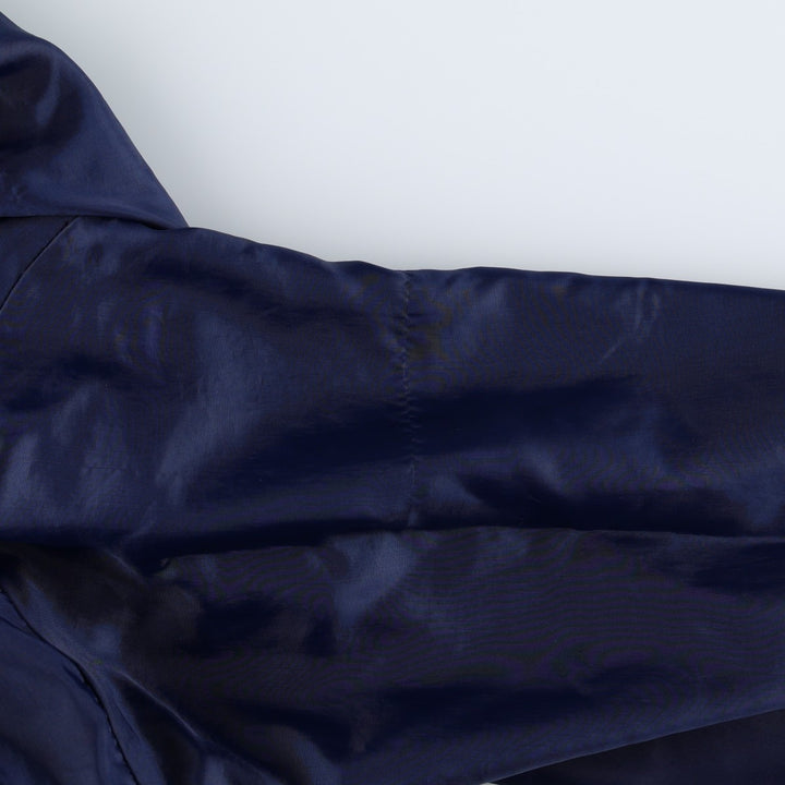 80s-90'S KNIGHTS BRIDGE Derby Jacket Cup Shoulder Jacket Men's XL equivalent polyester navy blue type Vintage Second Hand