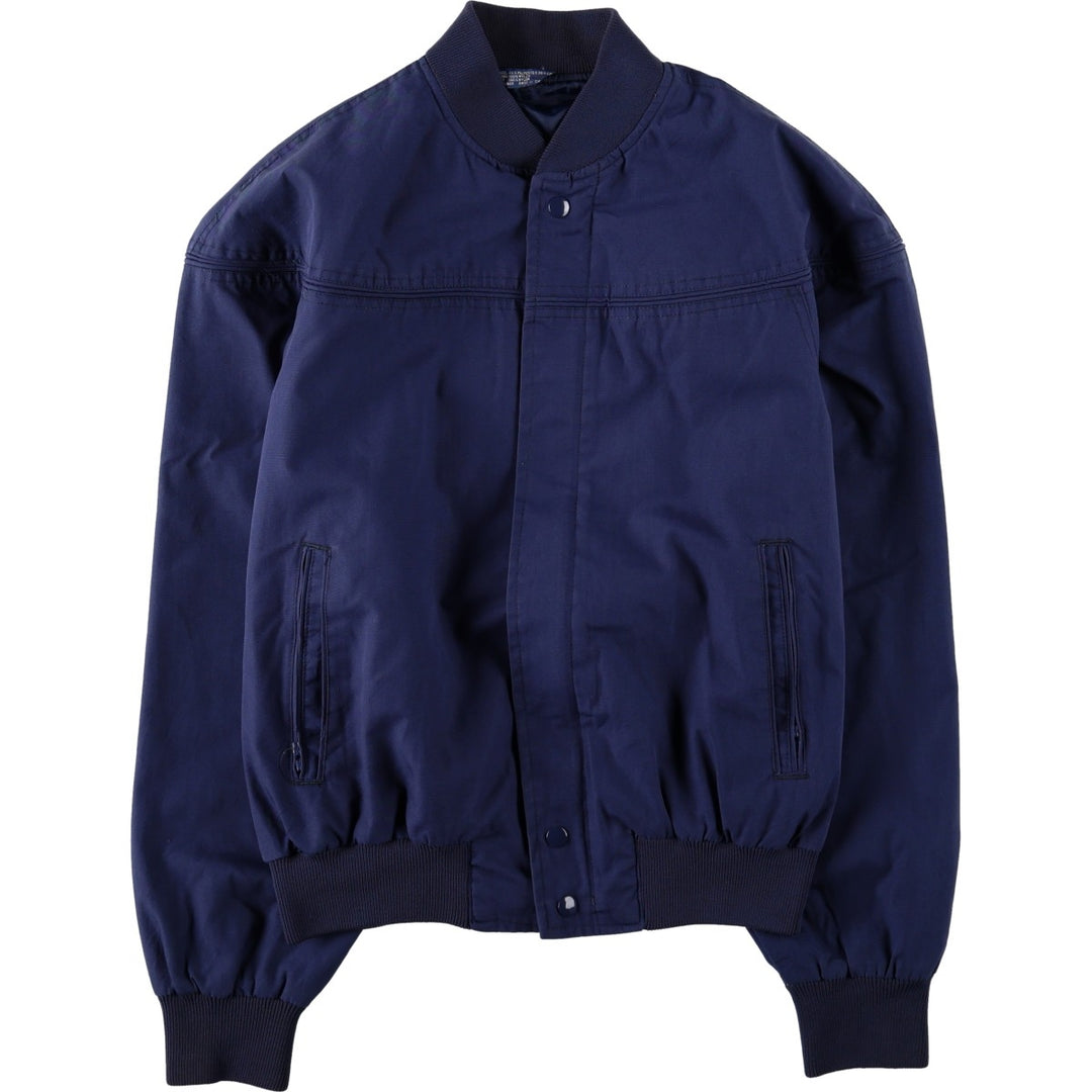 90'S KNIGHTS BRIDGE Derby Jacket Cup Shoulder Jacket Men's Size M (approx.) polyester navy blue type Vintage Second Hand