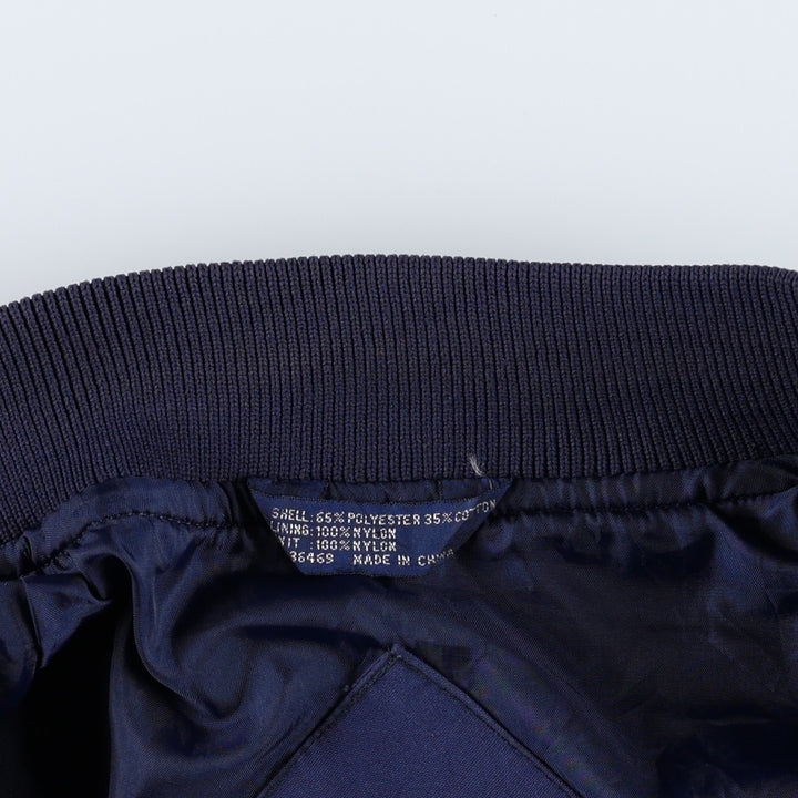 90'S KNIGHTS BRIDGE Derby Jacket Cup Shoulder Jacket Men's Size M (approx.) polyester navy blue type Vintage Second Hand