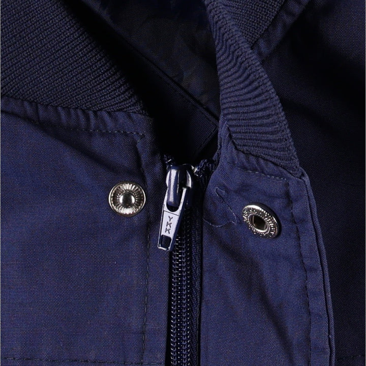 90'S KNIGHTS BRIDGE Derby Jacket Cup Shoulder Jacket Men's Size M (approx.) polyester navy blue type Vintage Second Hand