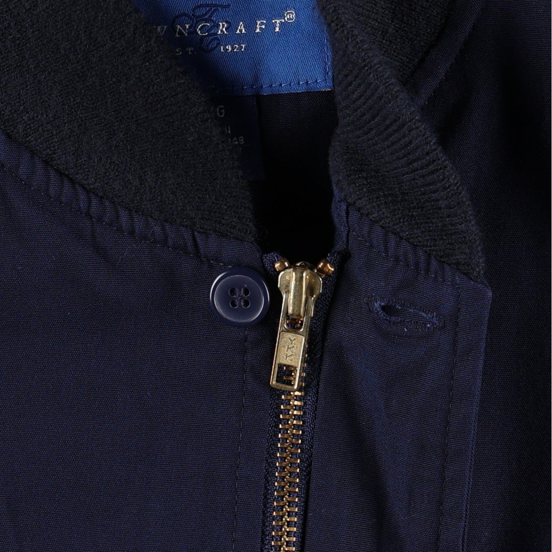 80s-90'S Town Craft Derby Jacket Cup Shoulder Jacket Men's Size L cotton navy blue type Vintage Second Hand