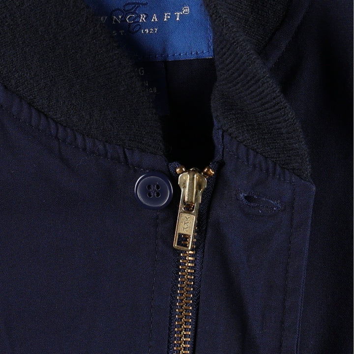80s-90'S Town Craft Derby Jacket Cup Shoulder Jacket Men's Size L cotton navy blue type Vintage Second Hand