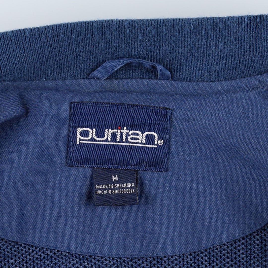 90'S Puritan Derby Jacket, Cup Shoulder Jacket, Men's Size M cotton blue type Vintage Second Hand