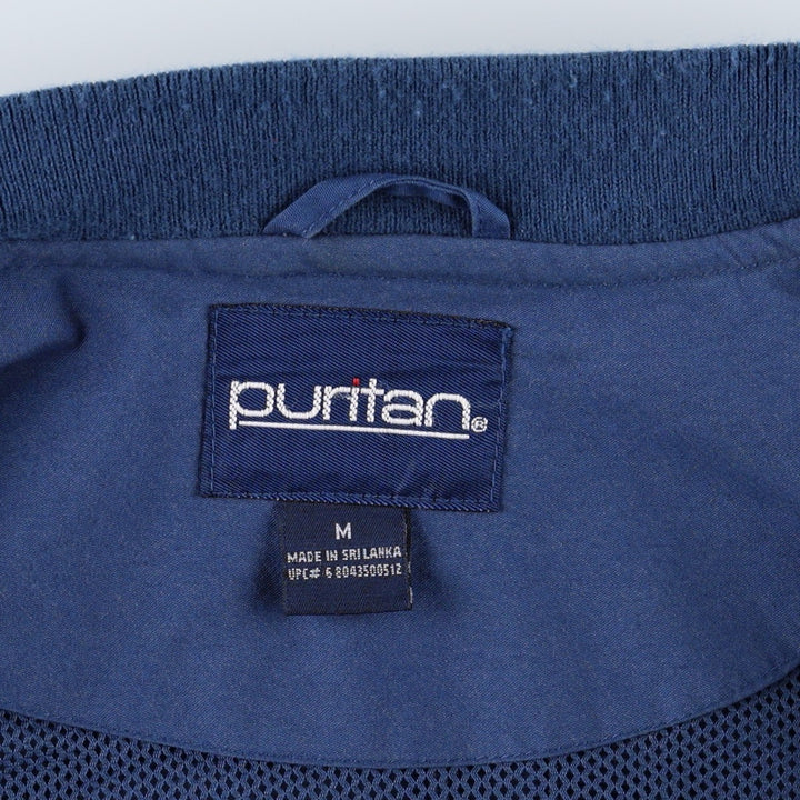 90'S Puritan Derby Jacket, Cup Shoulder Jacket, Men's Size M cotton blue type Vintage Second Hand