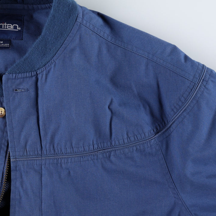 90'S Puritan Derby Jacket, Cup Shoulder Jacket, Men's Size M cotton blue type Vintage Second Hand