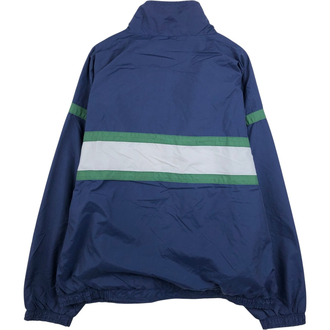00s~ Reebok nylon jacket, men's XL size Nylon navy blue type Vintage Second Hand