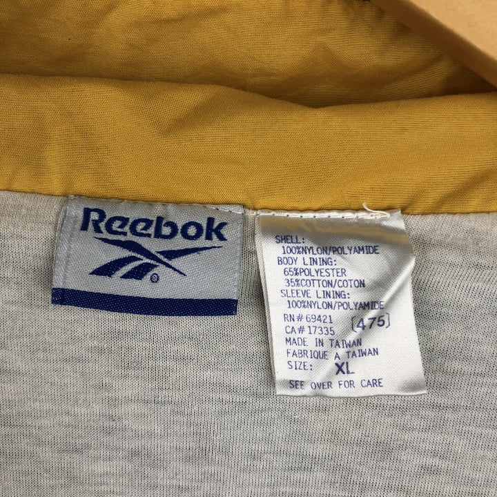 00s~ Reebok nylon jacket, men's XL size Nylon navy blue type Vintage Second Hand