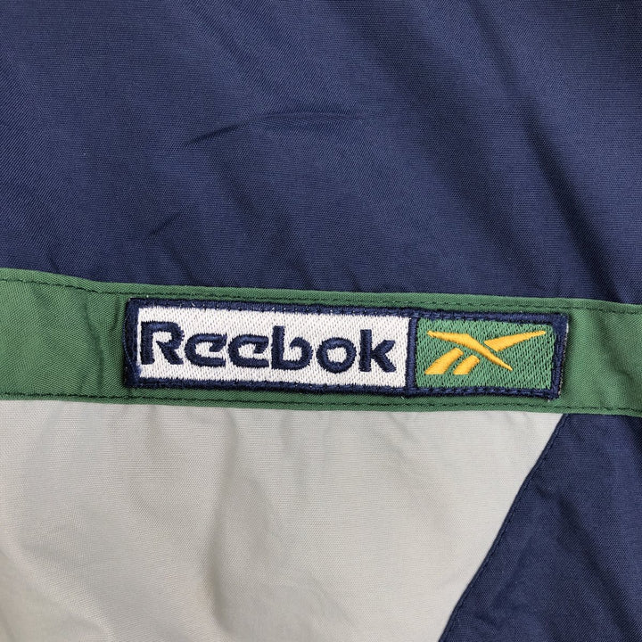 00s~ Reebok nylon jacket, men's XL size Nylon navy blue type Vintage Second Hand
