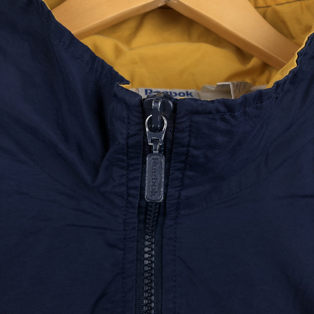 00s~ Reebok nylon jacket, men's XL size Nylon navy blue type Vintage Second Hand