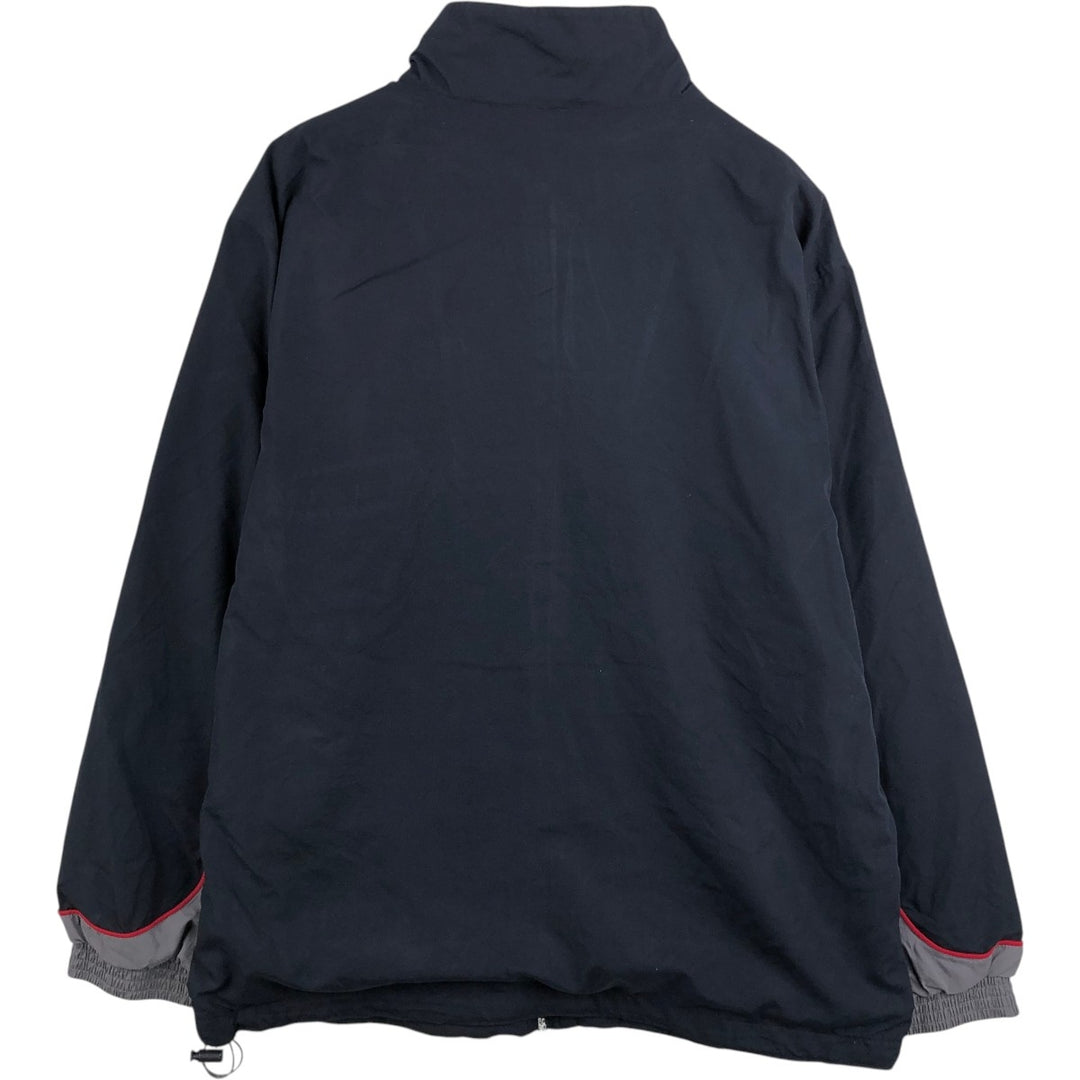00s~ Reebok Windbreaker Men's L size cotton black type Vintage Second Hand