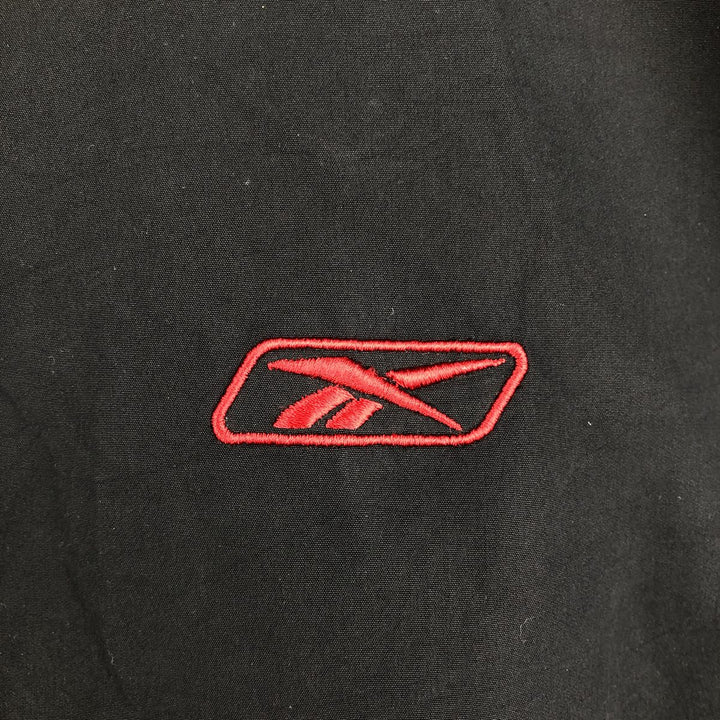 00s~ Reebok Windbreaker Men's L size cotton black type Vintage Second Hand