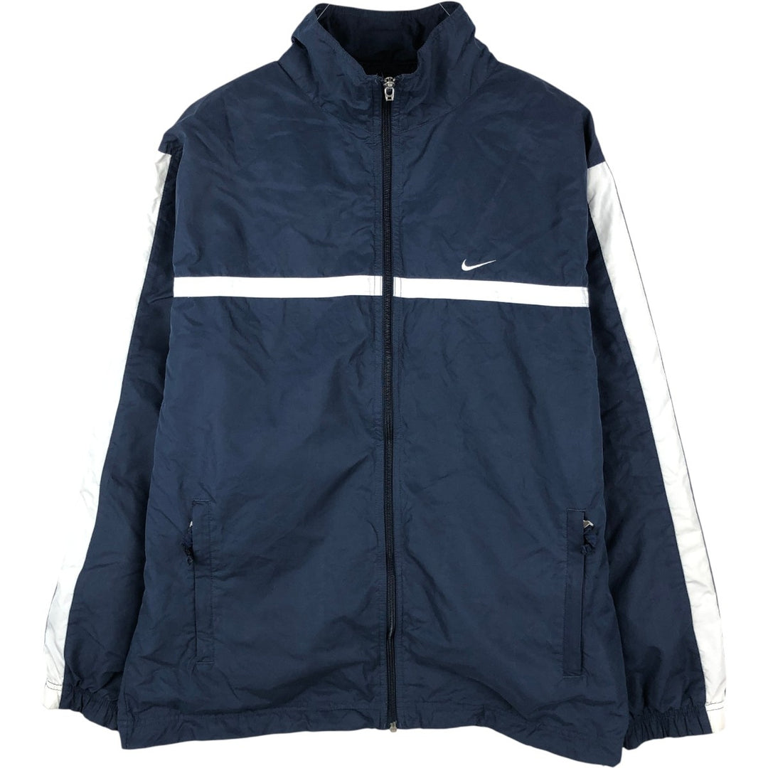 90s-00'S Nike Anorak Jacket, Men's Size M (approx.) polyester navy blue type Vintage Second Hand