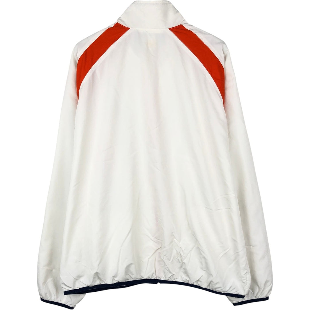 00'S adidas windbreaker, men's size L polyester white type Vintage Second Hand