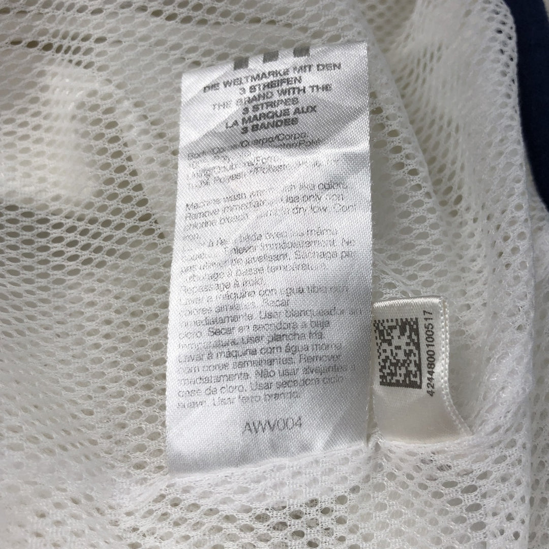 00'S adidas windbreaker, men's size L polyester white type Vintage Second Hand