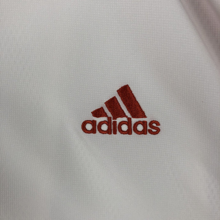 00'S adidas windbreaker, men's size L polyester white type Vintage Second Hand