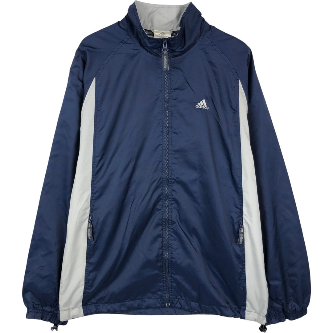 00'S Adidas nylon jacket, men's size S Nylon navy blue type Vintage Second Hand
