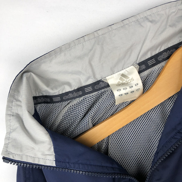 00'S Adidas nylon jacket, men's size S Nylon navy blue type Vintage Second Hand