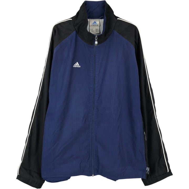00'S adidas windbreaker men's XL size polyester blue type Vintage Second Hand