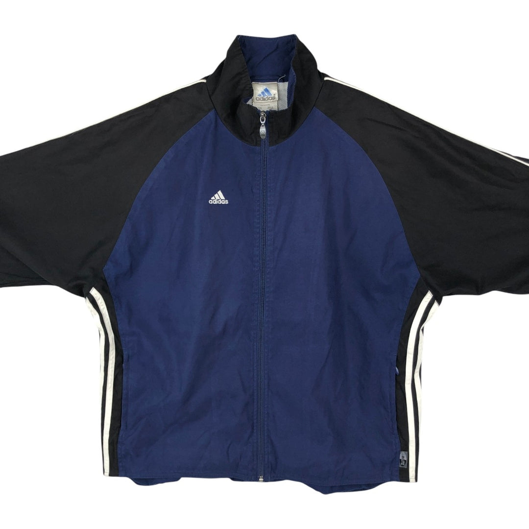 00'S adidas windbreaker men's XL size polyester blue type Vintage Second Hand