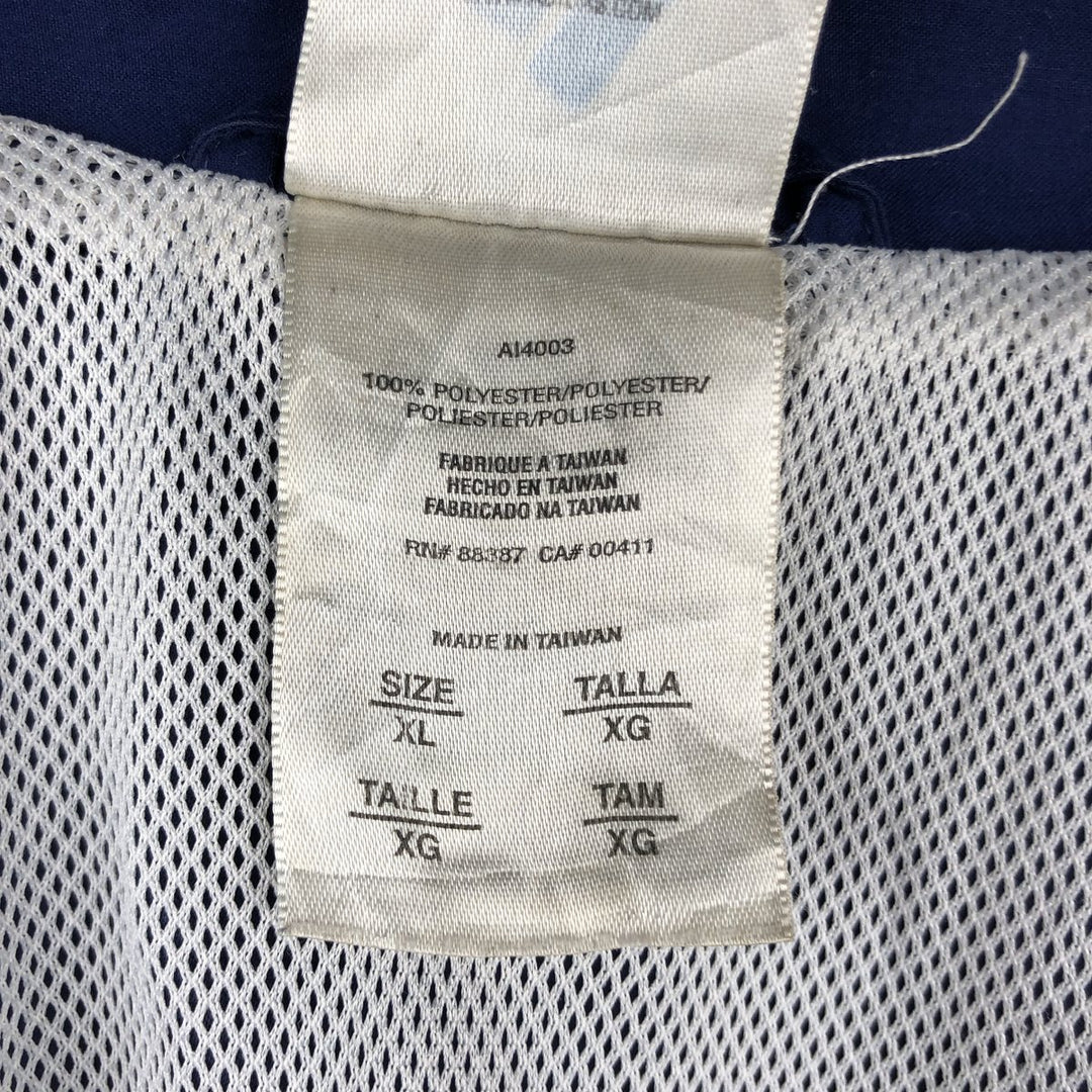 00'S adidas windbreaker men's XL size polyester blue type Vintage Second Hand