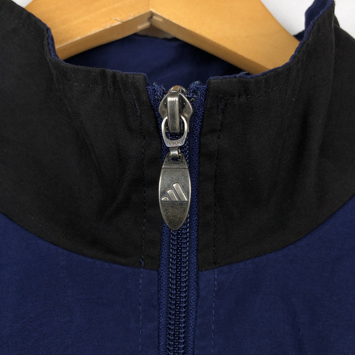 00'S adidas windbreaker men's XL size polyester blue type Vintage Second Hand