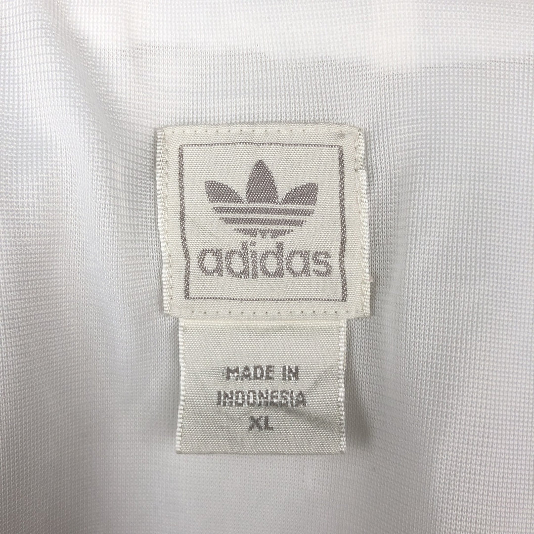 2000'S Adidas Trefoil Logo Windbreaker, Men's Size XL (approx.) polyester white type Vintage Second Hand
