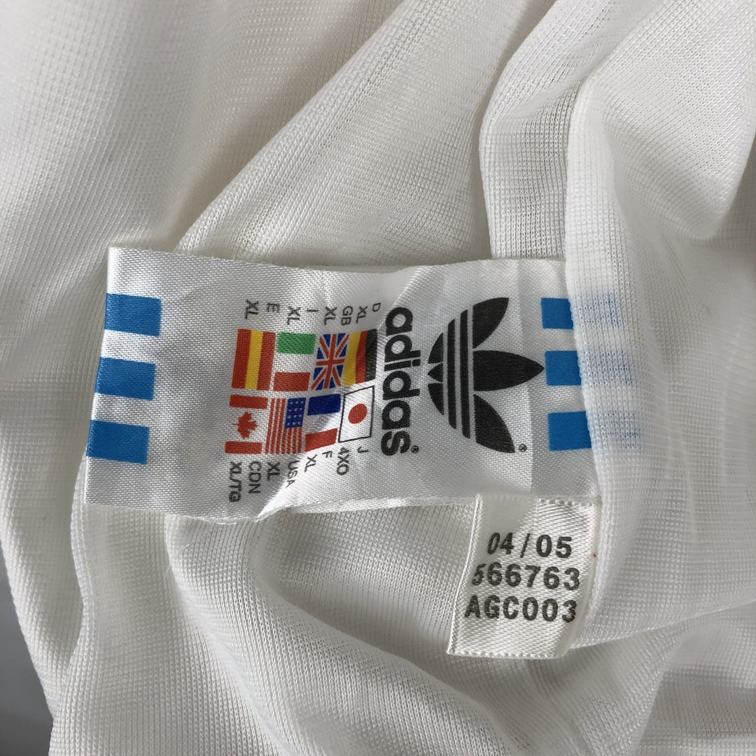 2000'S Adidas Trefoil Logo Windbreaker, Men's Size XL (approx.) polyester white type Vintage Second Hand