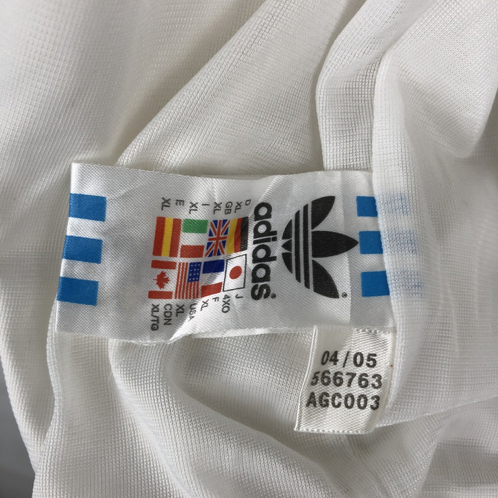 2000'S Adidas Trefoil Logo Windbreaker, Men's Size XL (approx.) polyester white type Vintage Second Hand