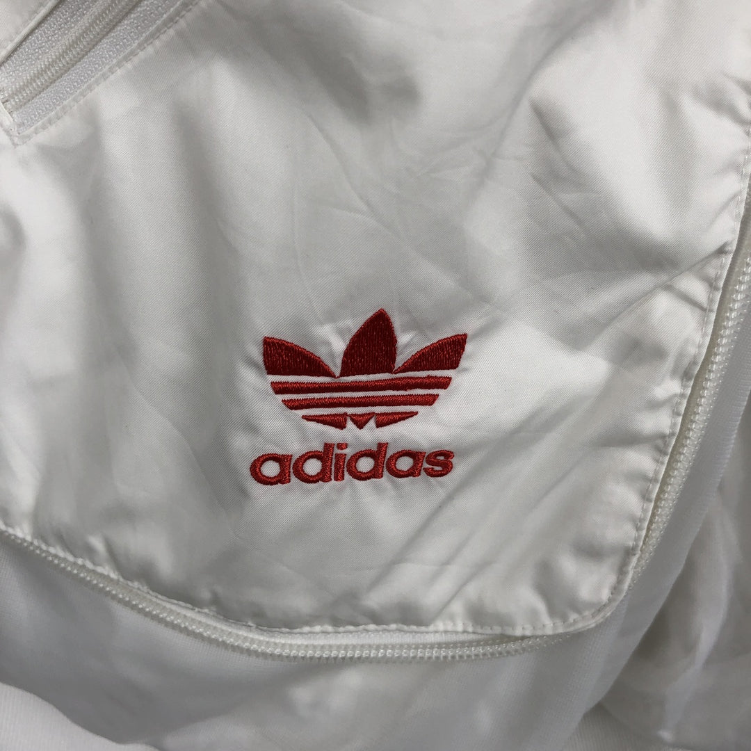 2000'S Adidas Trefoil Logo Windbreaker, Men's Size XL (approx.) polyester white type Vintage Second Hand