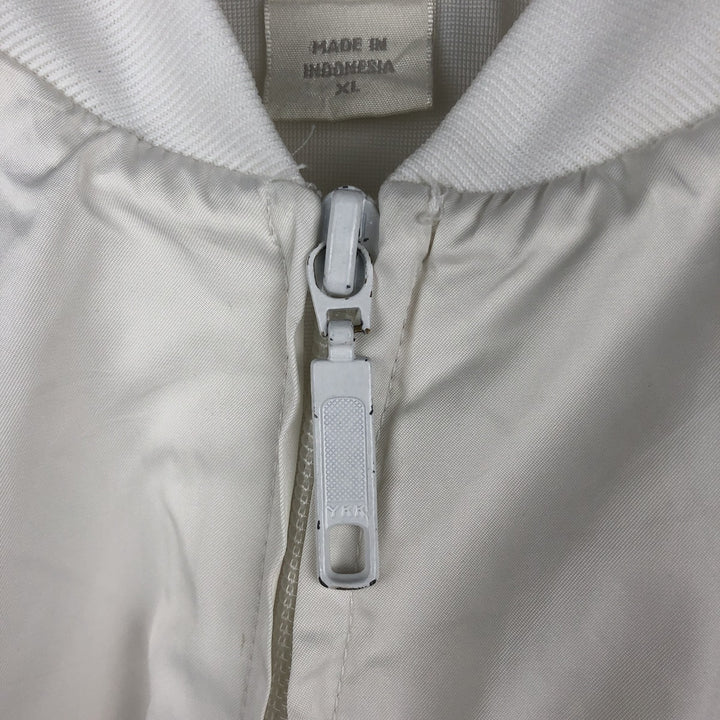 2000'S Adidas Trefoil Logo Windbreaker, Men's Size XL (approx.) polyester white type Vintage Second Hand