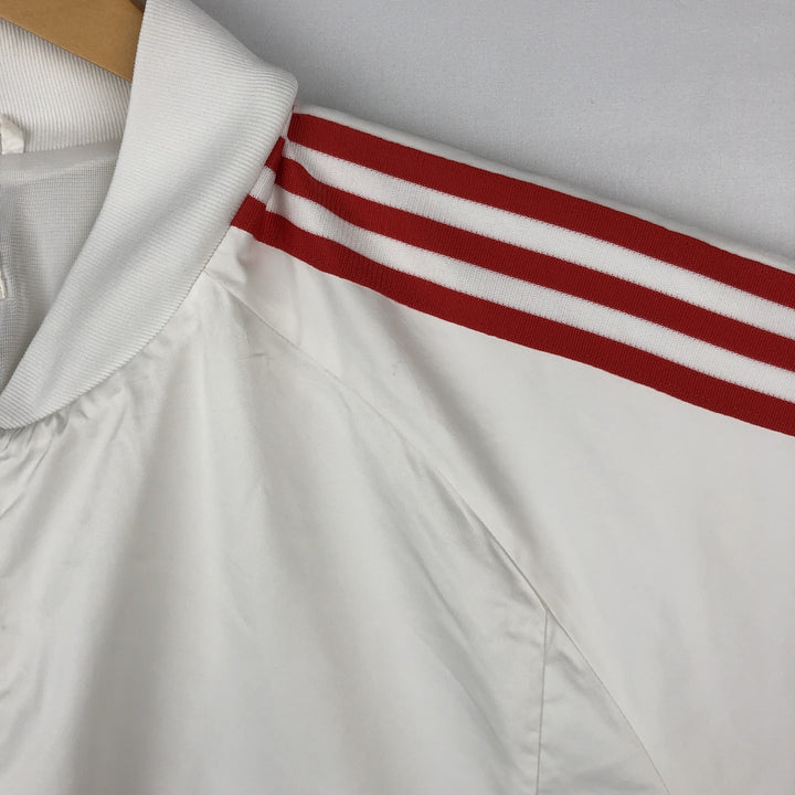 2000'S Adidas Trefoil Logo Windbreaker, Men's Size XL (approx.) polyester white type Vintage Second Hand