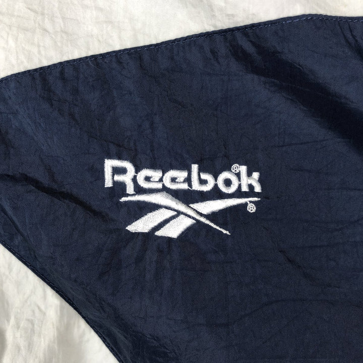 90'S Reebok nylon jacket, men's XL size, vintage Nylon navy blue type Vintage Second Hand