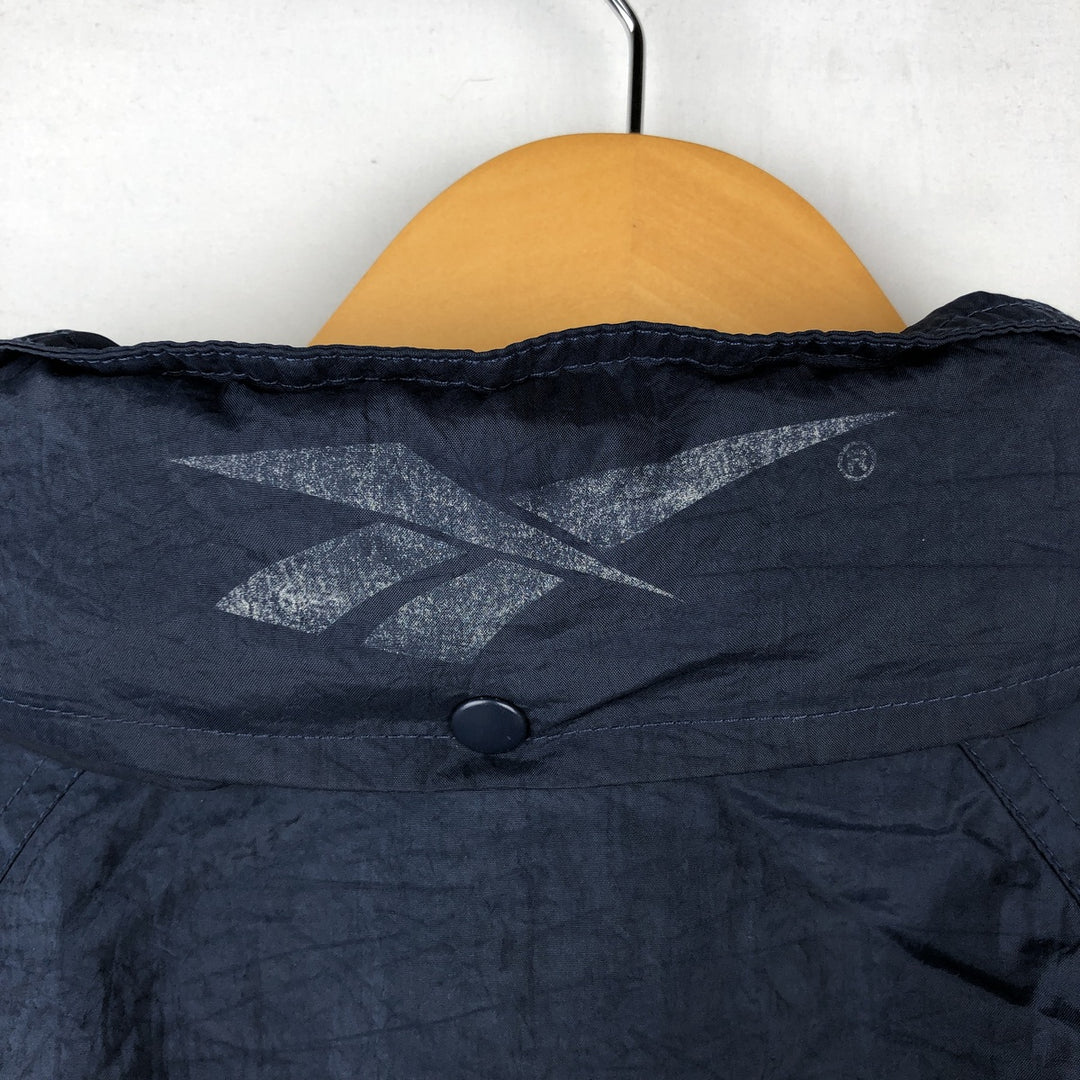 90'S Reebok nylon jacket, men's XL size, vintage Nylon navy blue type Vintage Second Hand