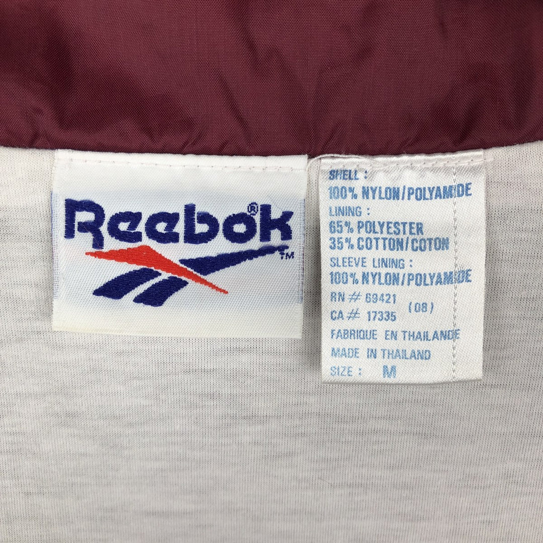 Reebok nylon jacket, men's size XL (approx.) Nylon burgundy type Vintage Second Hand