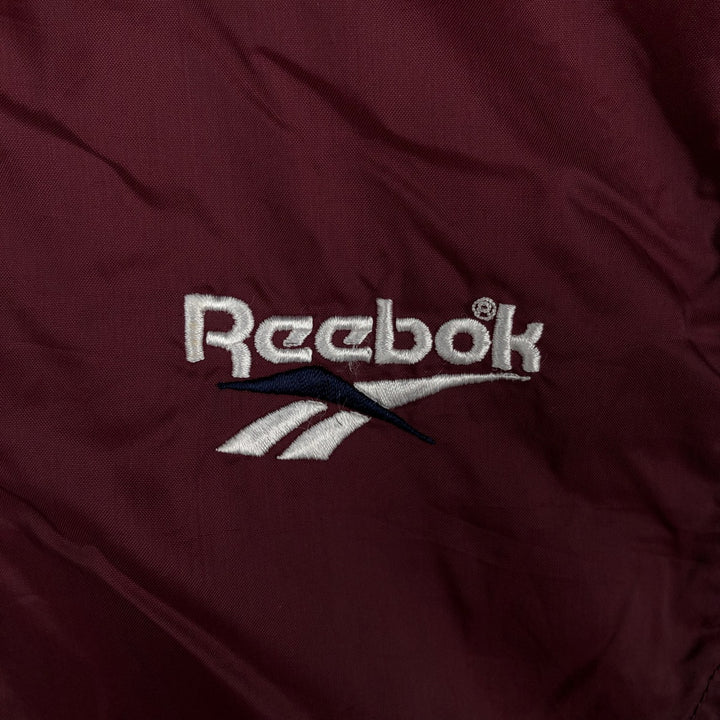 Reebok nylon jacket, men's size XL (approx.) Nylon burgundy type Vintage Second Hand