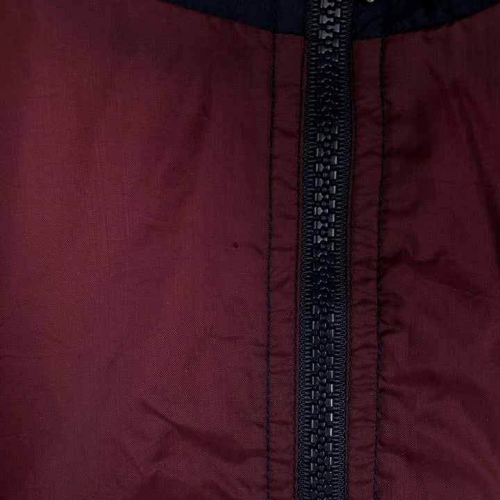 Reebok nylon jacket, men's size XL (approx.) Nylon burgundy type Vintage Second Hand