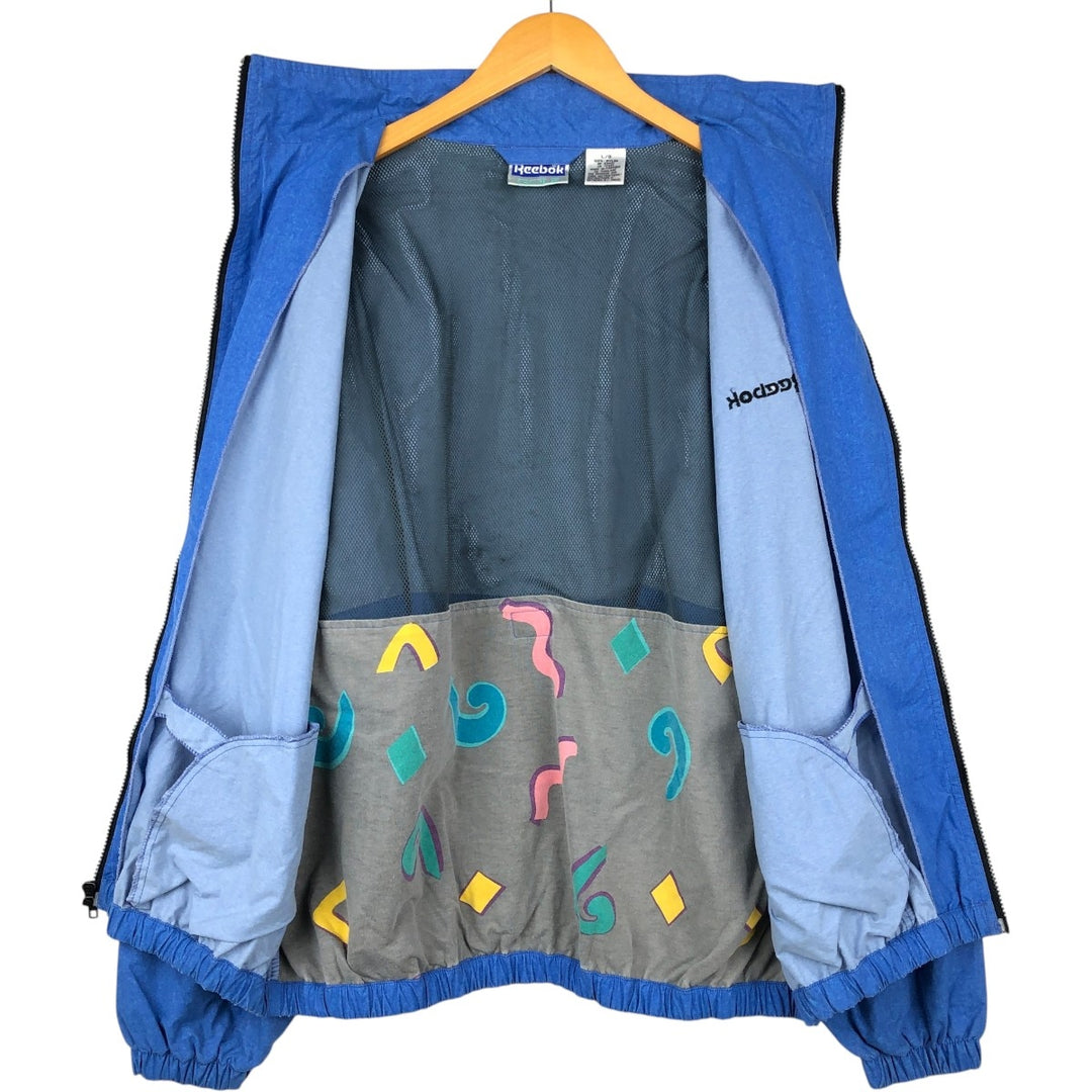 Reebok GOLF Nylon Jacket, Men's Size L (approx.) Nylon blue type Vintage Second Hand