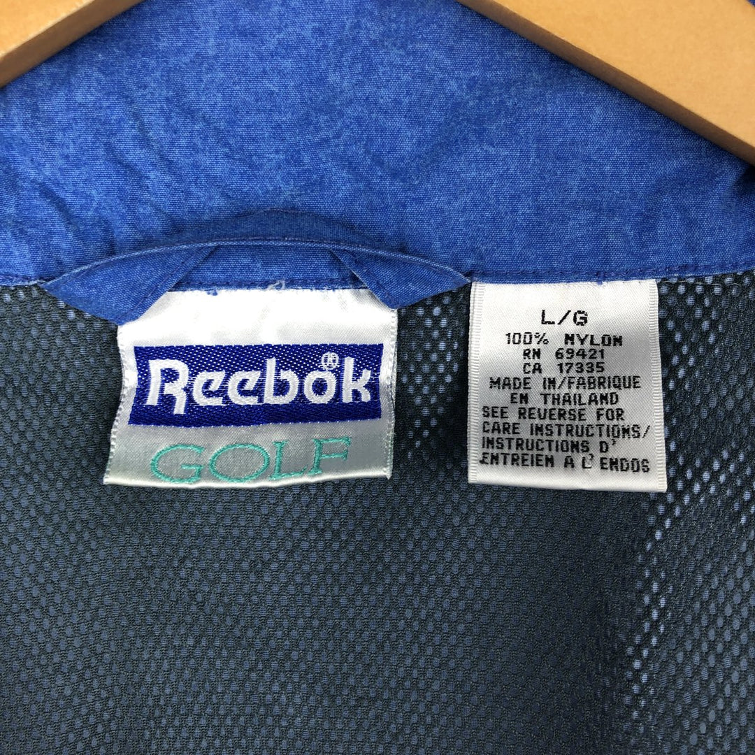 Reebok GOLF Nylon Jacket, Men's Size L (approx.) Nylon blue type Vintage Second Hand