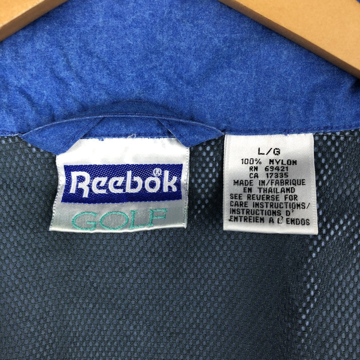 Reebok GOLF Nylon Jacket, Men's Size L (approx.) Nylon blue type Vintage Second Hand