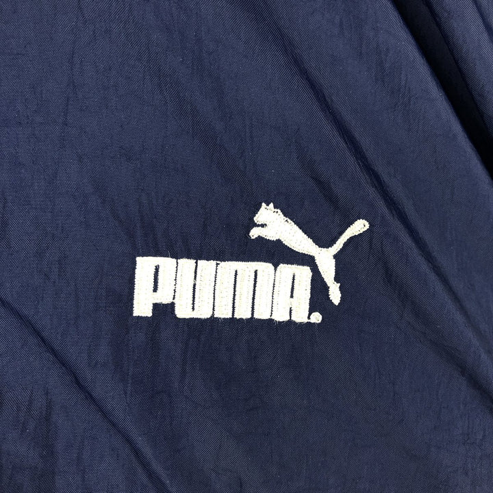 Puma nylon jacket, men's size S (equivalent) Nylon navy blue type Vintage Second Hand