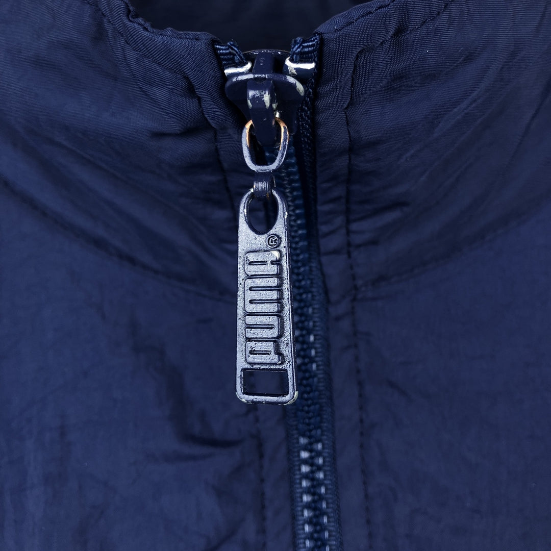 Puma nylon jacket, men's size S (equivalent) Nylon navy blue type Vintage Second Hand
