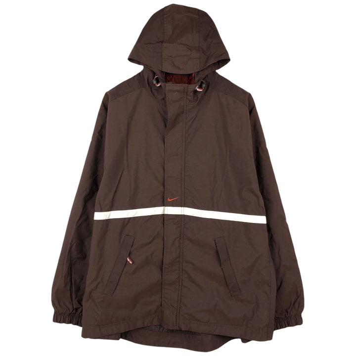 Nike NIKE Nylon Parka, Men's Size L (approx.) Nylon brown type Vintage Second Hand