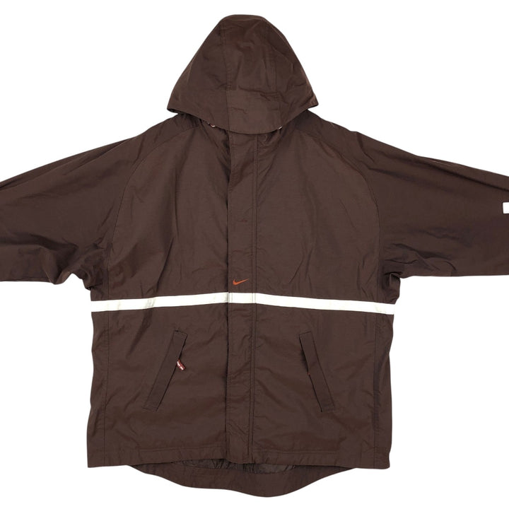 Nike NIKE Nylon Parka, Men's Size L (approx.) Nylon brown type Vintage Second Hand