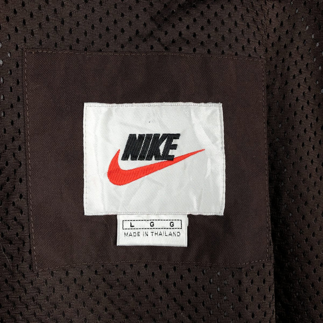 Nike NIKE Nylon Parka, Men's Size L (approx.) Nylon brown type Vintage Second Hand