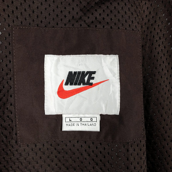 Nike NIKE Nylon Parka, Men's Size L (approx.) Nylon brown type Vintage Second Hand