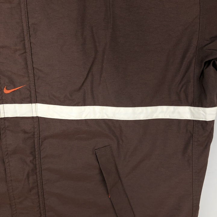 Nike NIKE Nylon Parka, Men's Size L (approx.) Nylon brown type Vintage Second Hand
