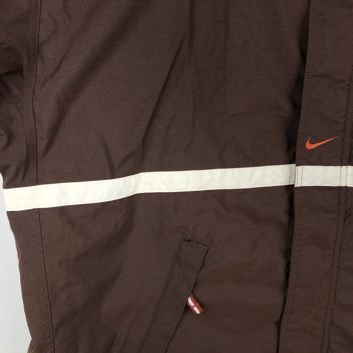 Nike NIKE Nylon Parka, Men's Size L (approx.) Nylon brown type Vintage Second Hand