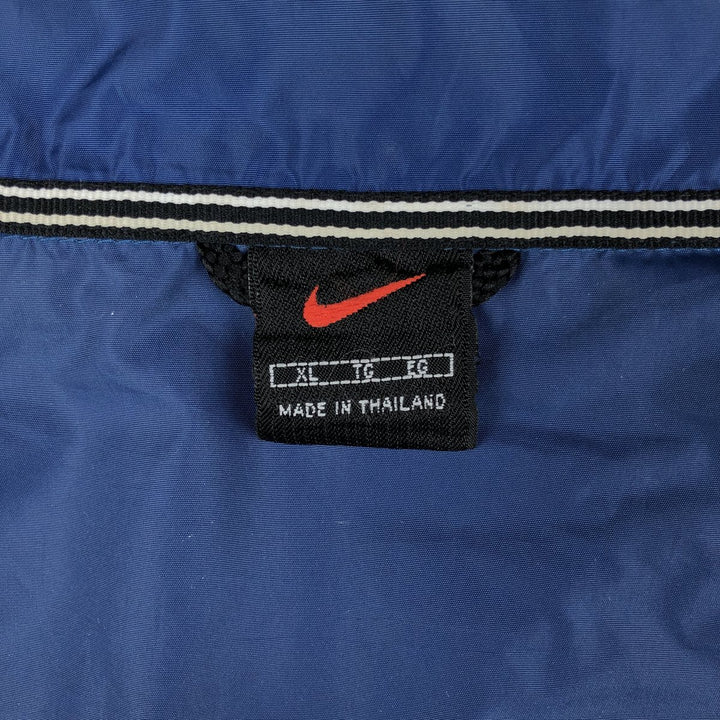 90'S Nike collared windbreaker, men's size XL equivalent, vintage. polyester blue type Vintage Second Hand