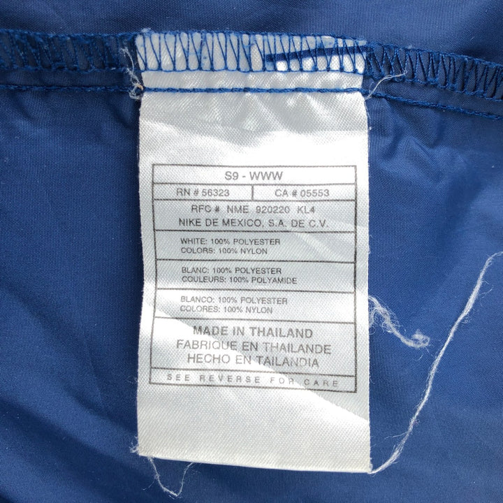 90'S Nike collared windbreaker, men's size XL equivalent, vintage. polyester blue type Vintage Second Hand