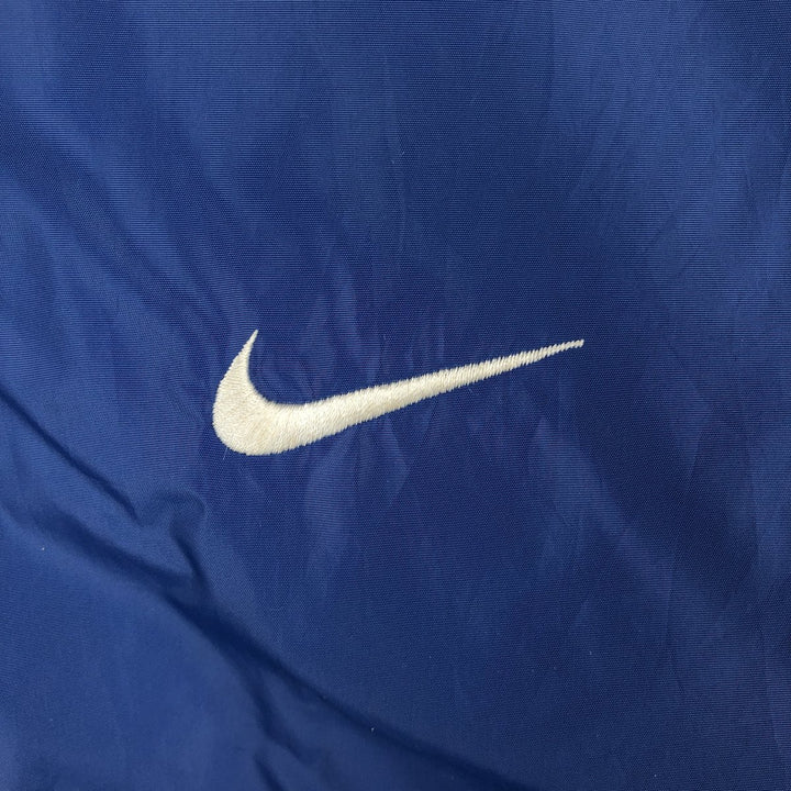 90'S Nike collared windbreaker, men's size XL equivalent, vintage. polyester blue type Vintage Second Hand